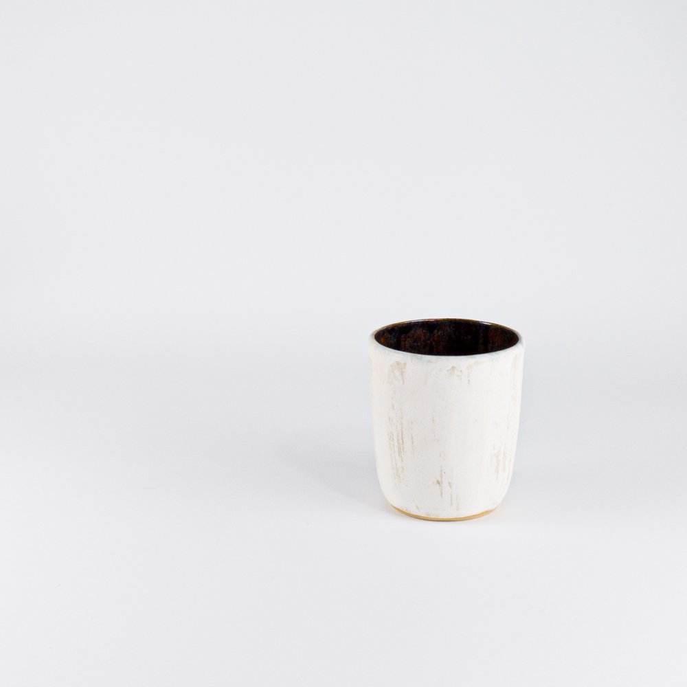 czarka duża 420ml | kosmos Granatowo biała duża czarka ceramiczna z kolekcji kosmos