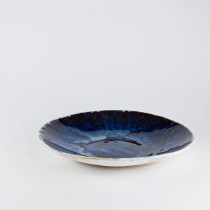 Granatowa duża patera ceramiczna z kolekcji kosmos