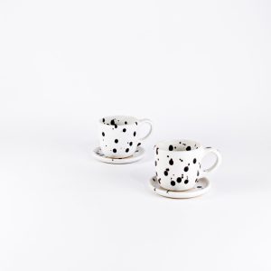 Filiżanka ceramiczna łaciata z kolekcji fryga