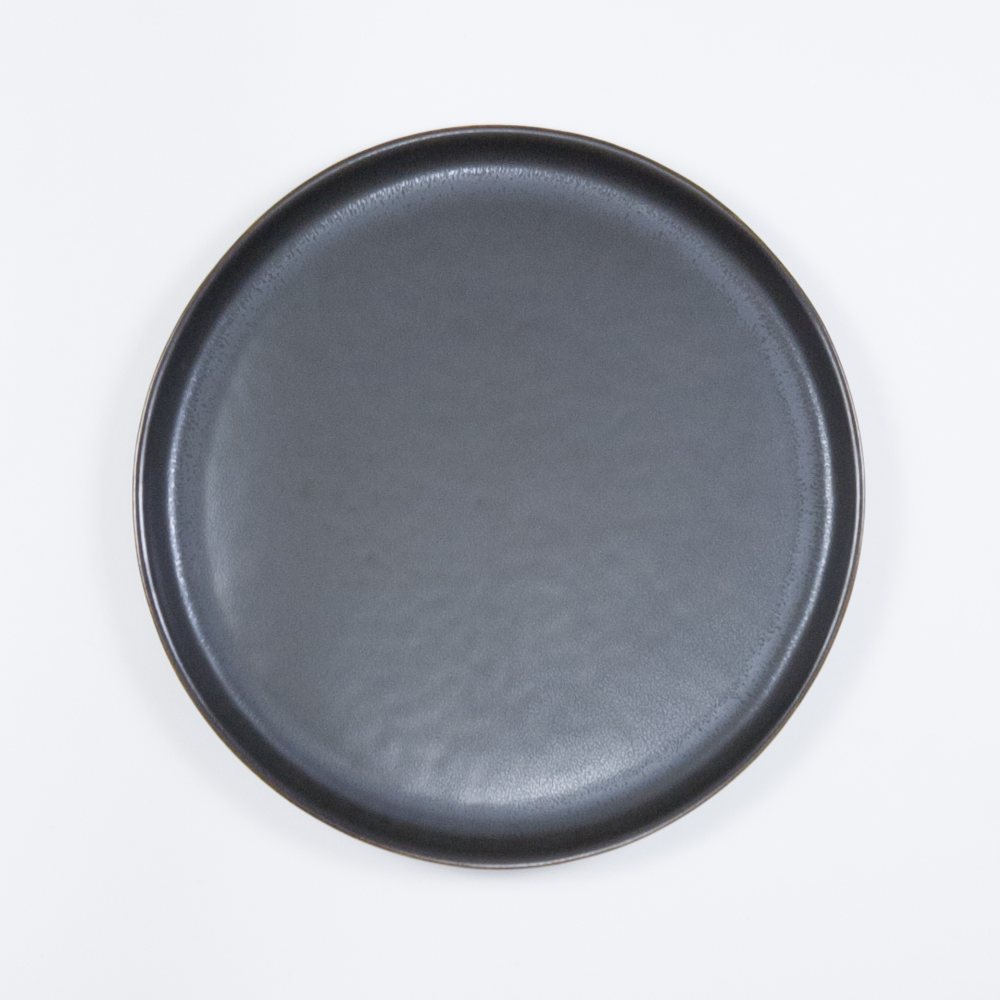 talerz 28 | blues Czarny obiadowy talerz ceramiczny z kolekcji blues