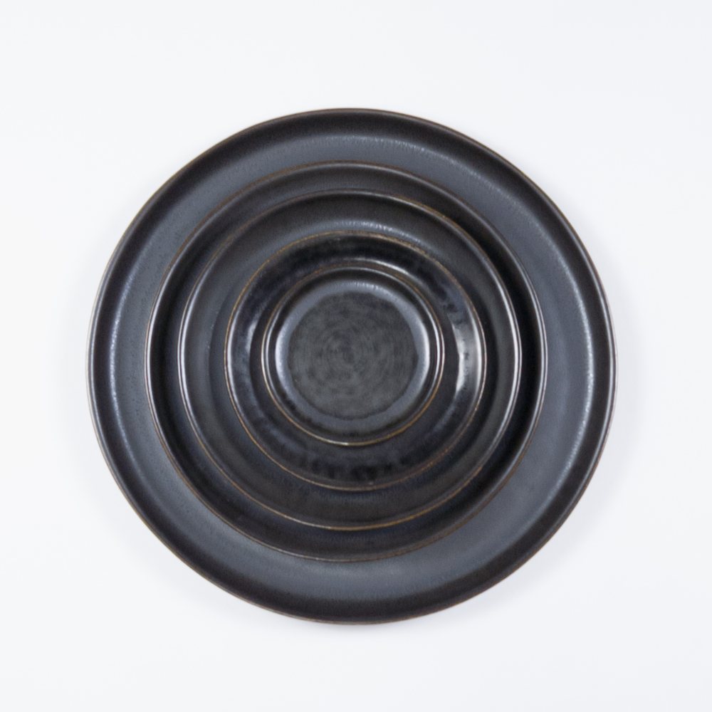 talerz 28 | blues Czarne talerze ceramiczne z kolekcji blues